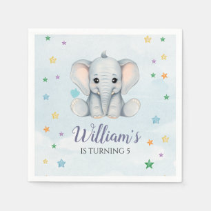 Elephant Birthday Party Napkin