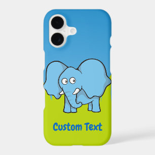 éléphant bleu dessin animé