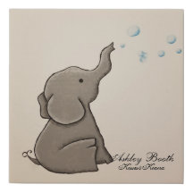Elephant Blowing Bubbles