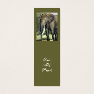 Elephant bookmark Save My Place!
