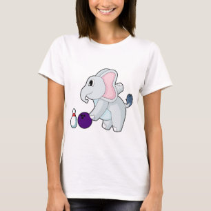 Elephant Bowling Bowling ball Bowling pin T-Shirt