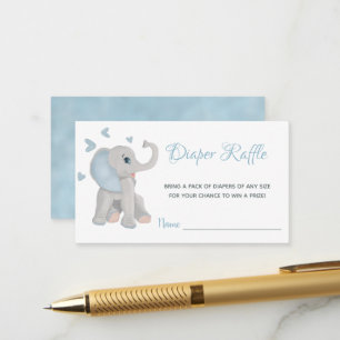 Elephant Boy Blue Baby shower couches Cartes à car