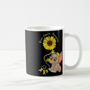 Elephant Brain Aneurysm Awareness Burgundy Ribbon Coffee Mug