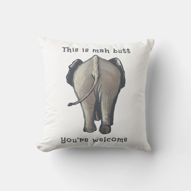 Elephant butt cushion (Front)