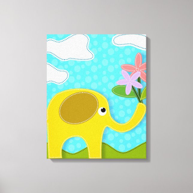 Elephant Canvas Print (Front)