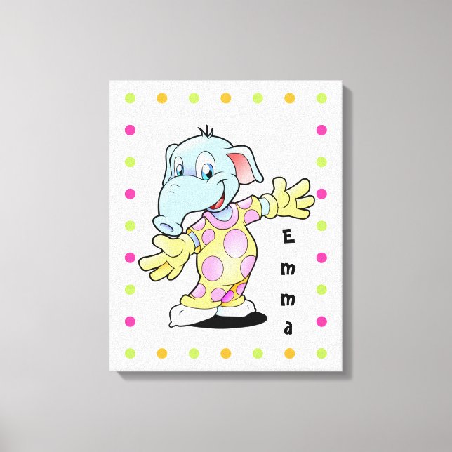 Elephant Canvas Print (Front)
