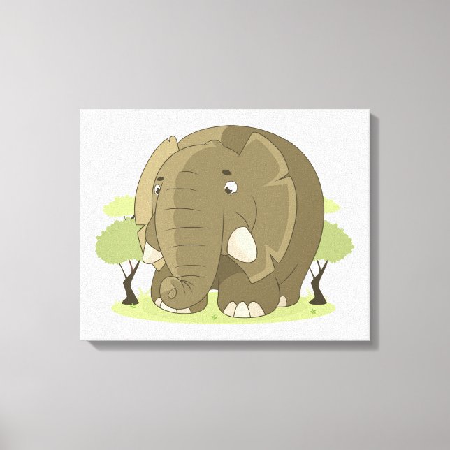 Elephant Canvas Print (Front)