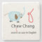 elephant cartoon Thai alphabet coaster