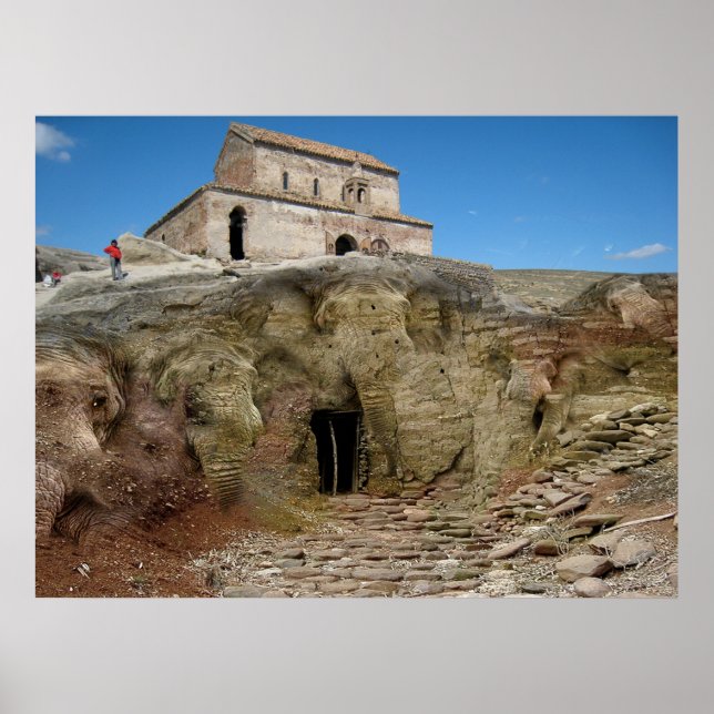 Elephant Caves Canvas Poster (Front)