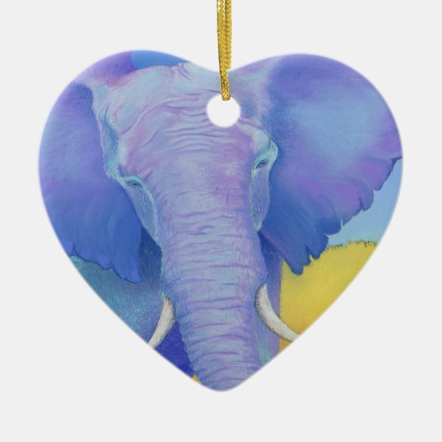 elephant ceramic ornament (Front)