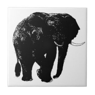 Elephant Ceramic Tile