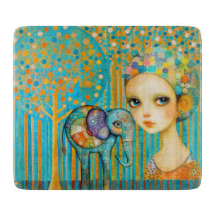 Elephant Charm Cutting Board