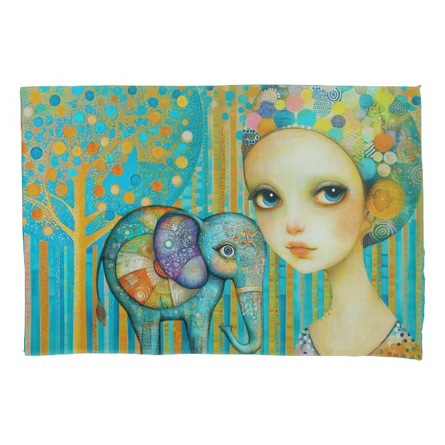 Elephant Charm Pillowcase (Front)