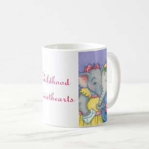 Elephant Childhood Sweethearts LOVE MUG *Customize