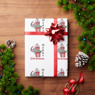 Elephant Christmas Gift Winter Animals Elephant Wrapping Paper