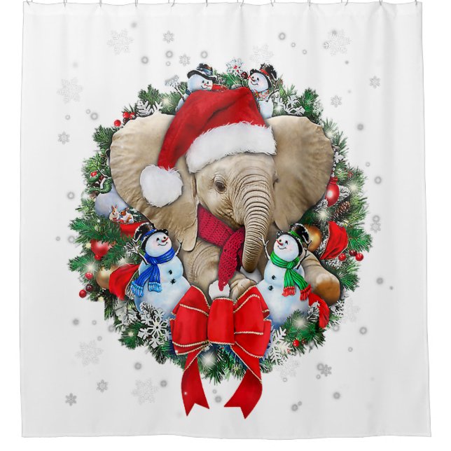 elephant christmas ornament decoration  (Front)