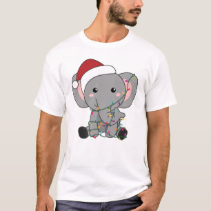 Elephant Christmas Snow Winter Animals Elephants T-Shirt