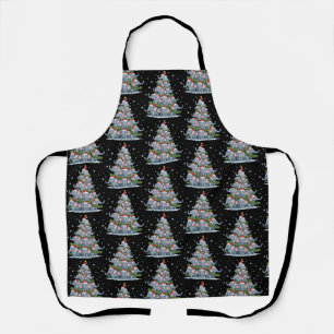 Elephant Christmas Tree Funny Cute Elephant Apron