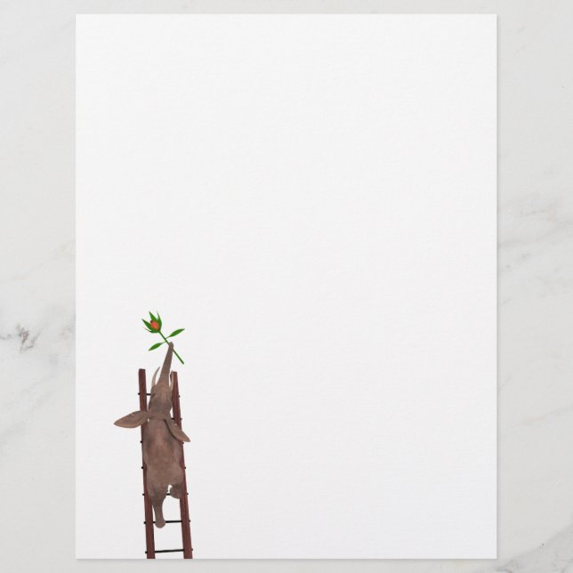 Elephant climbing a ladder (Front)