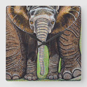 Elephant Clock - Mom and Me