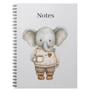 Elephant Coffee Cup Notebook