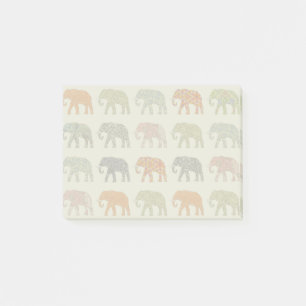 Elephant Colourful Animal Pattern Contemporary Post-it Notes