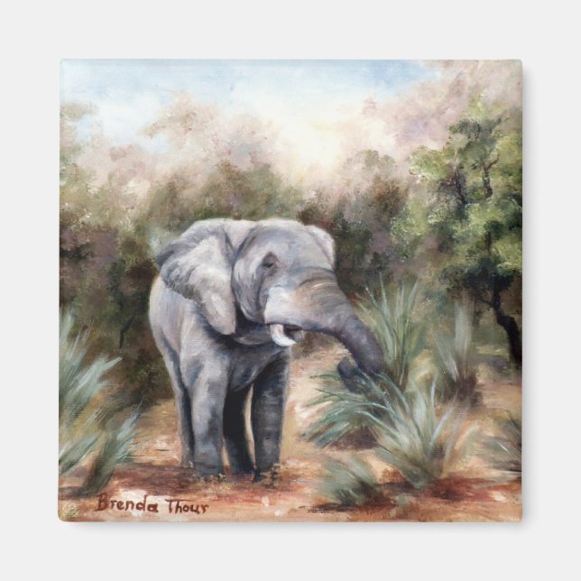 Elephant Coming Through Magnet (Front)