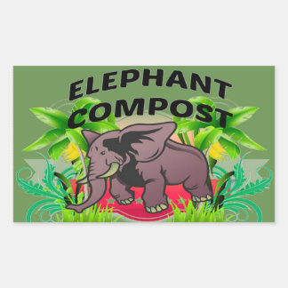 Elephant Compost Stickers! Sticker