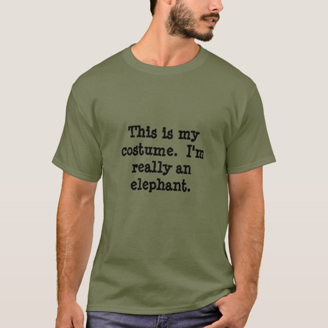 Elephant Costume T-Shirt (Front)