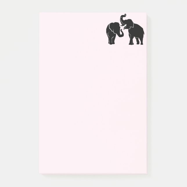 Elephant Couple Post-it Notes (Front)