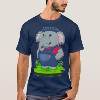 Elephant Craftsman Overalls T-Shirt
