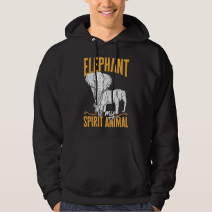 Elephant Cute Elephant Is My Spirit Animal Hoodie