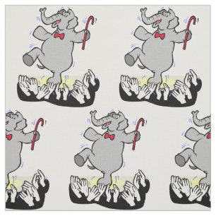 Elephant Dancing For Crowd ANY COLOR Fabric