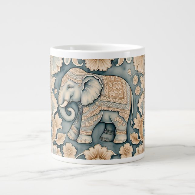 Elephant dans Batik Bloom Spécialité Mug (Devant)