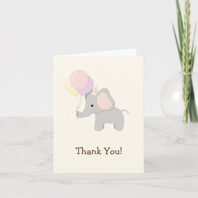 Eléphant de bébé; Merci animal de la jungle violet (Devant)