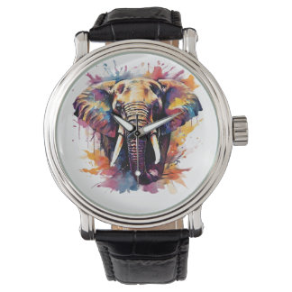 Elephant Design Hand Watch