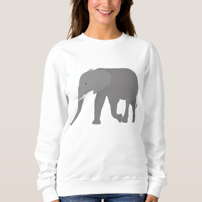 Elephant Design Sweatshirt (Front)