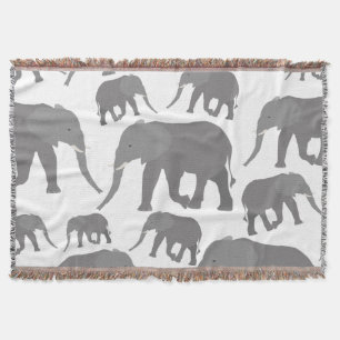 Elephant Design Throw Blanket