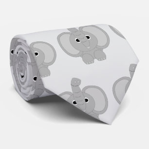 Elephant Design Tie