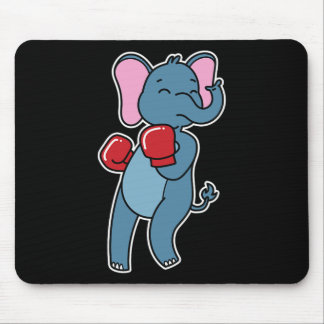 Elephant Does Boxing Mouse Pad