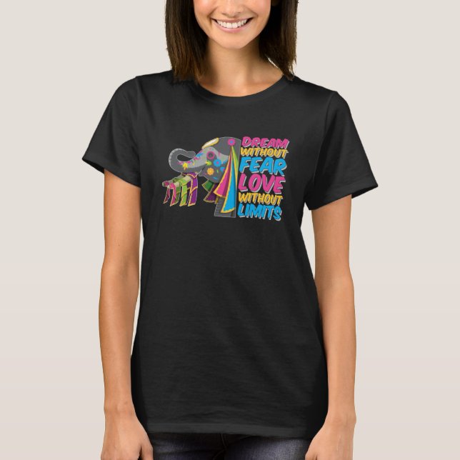 Elephant Dream Without Fears Love Without Limit El T-Shirt (Front)