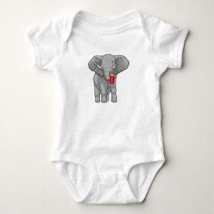 Elephant Drinking mug Baby Bodysuit
