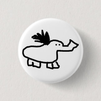 Elephant Duck 1 Inch Round Button