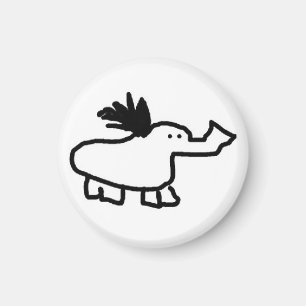 Elephant Duck Magnet