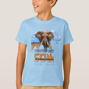 Elephant Earth Day 50th Anniversary Gift T-Shirt