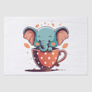 Elephant Elegance Tissue Paper