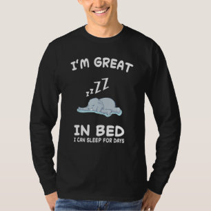 Elephant Elephants Nap Sleep Sleeping Pajama Night T-Shirt