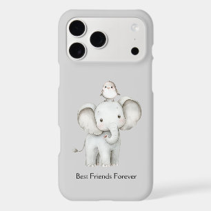 Éléphant et oiseau meilleurs amis