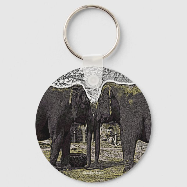 Elephant Eyes Keychain (Front)