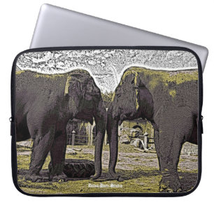 Elephant Eyes Laptop Sleeve